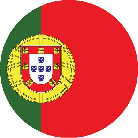 portugal flag circle